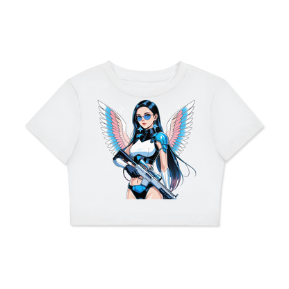 Livy J Women's Fitted Crop Tee