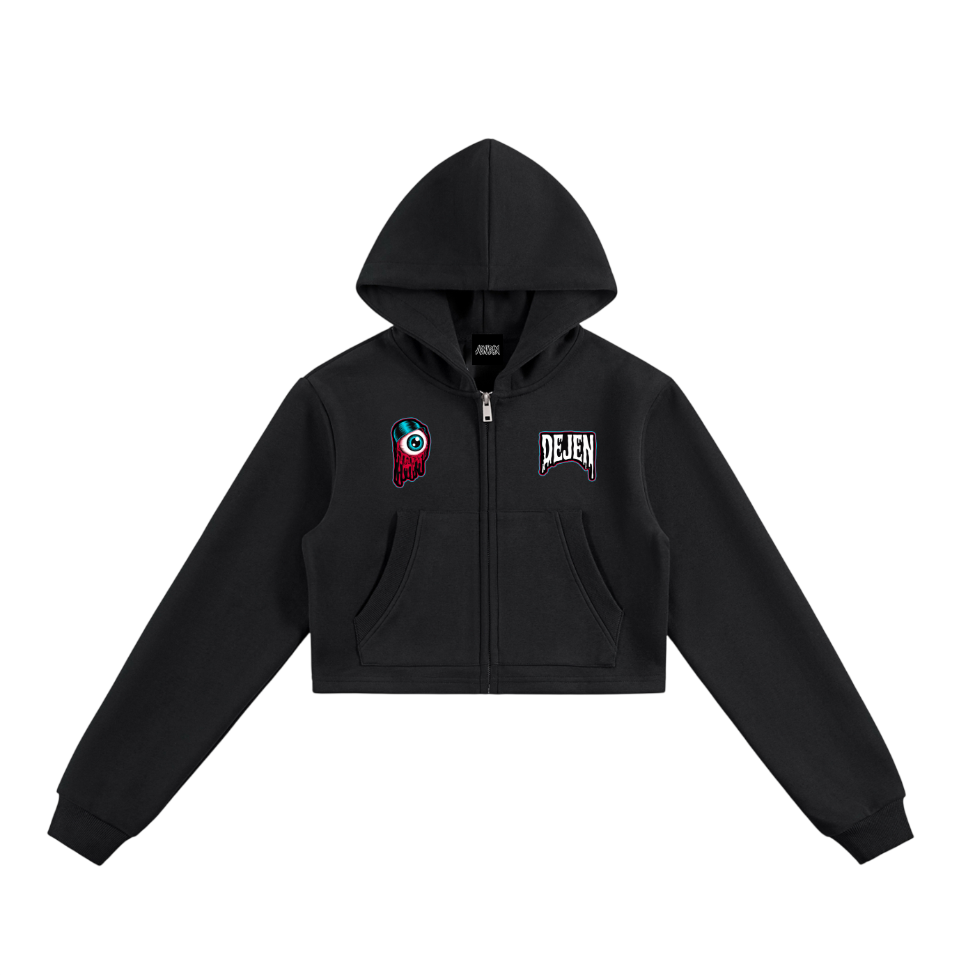 REPACKED Essential Cropped Zip-Up Hoodie
