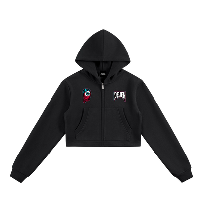 REPACKED Essential Cropped Zip-Up Hoodie