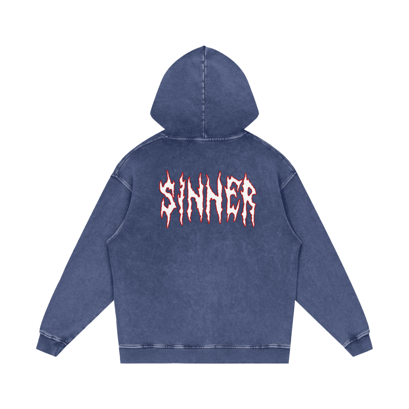 Cold World Acid Wash Oversize Hoodie