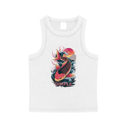 Dimple Snow Washed Tank Top