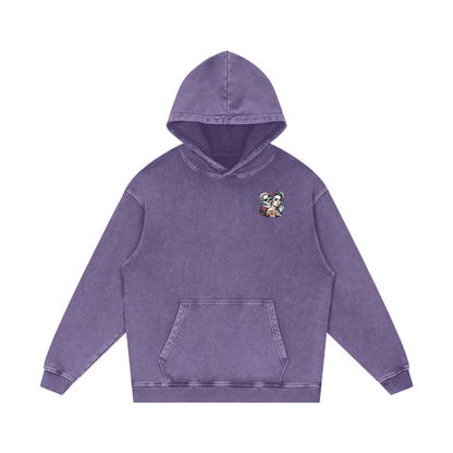 QueenSteph Acid Wash Oversize Hoodie