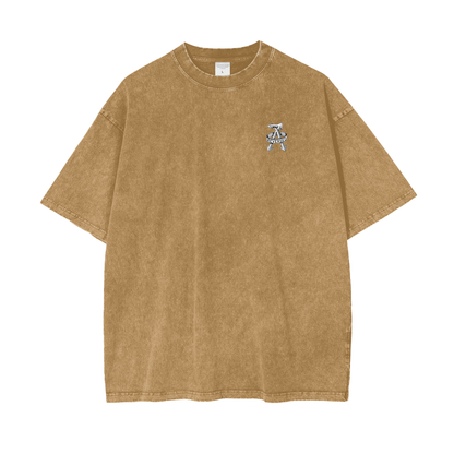 Aonaran Reversed Oversize Snow Washed T-Shirt
