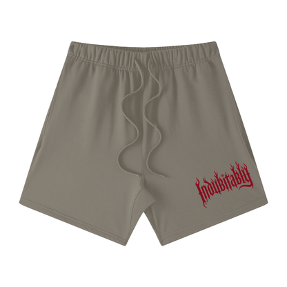 Mellaae Unisex Earth Tone Loose Fit Cotton Shorts
