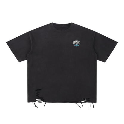 BreeLuxe Season 2 Snow Washed Raw-Hem T-Shirt
