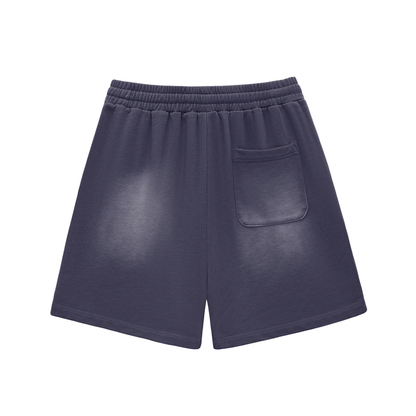 Dimple Season 2 Sun Fade Raw Edge Cotton Shorts