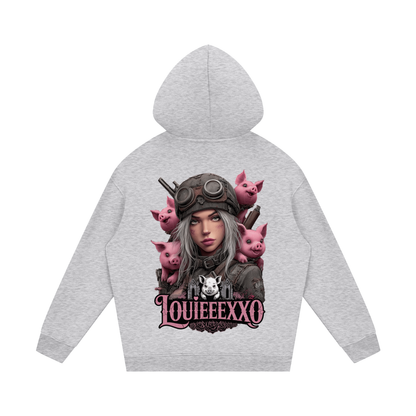 Louieeexxo Streetwear Unisex Fleece Hoodie