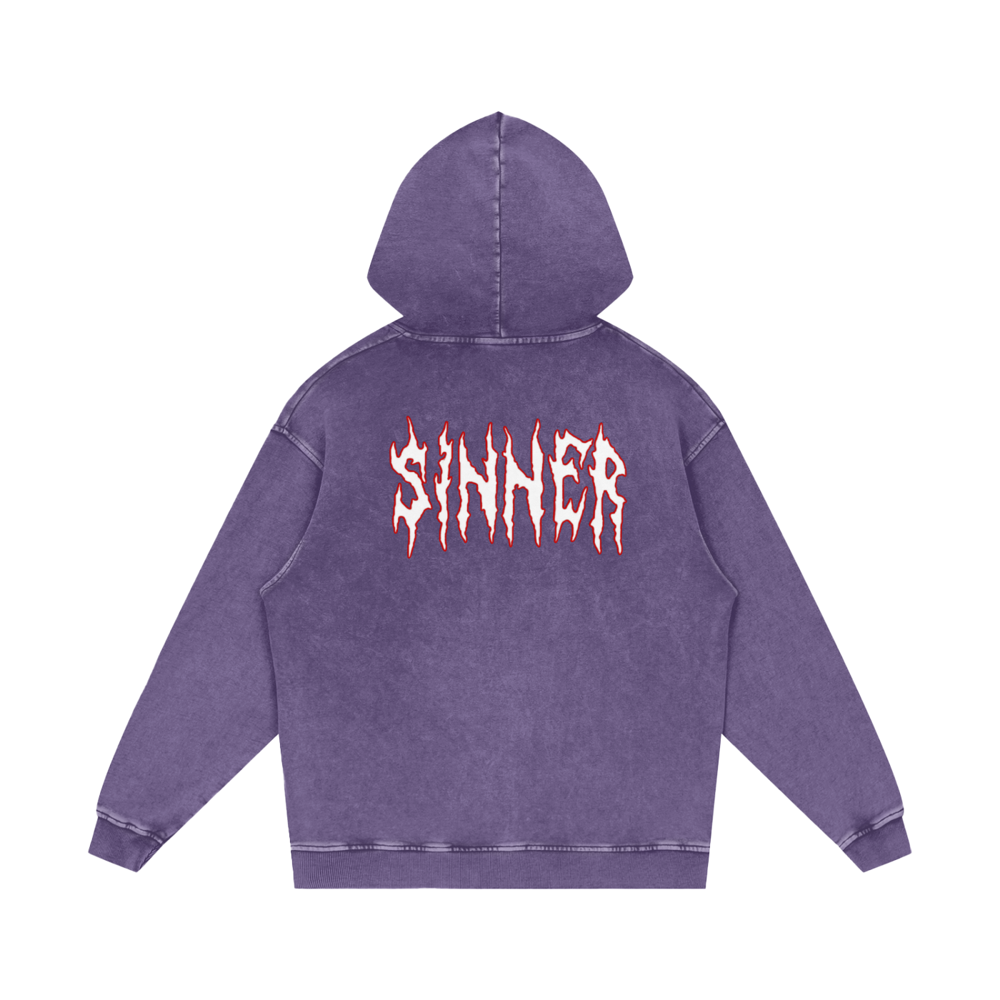 Cold World Acid Wash Oversize Hoodie