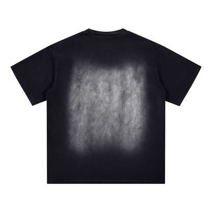 Aonaran Angelic Frost Square Patch Monkey Washed T-Shirt