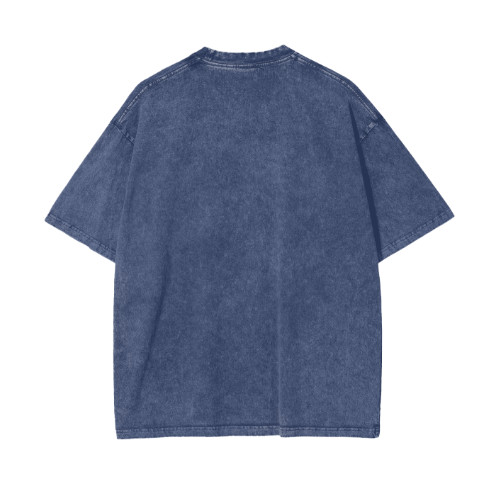 BillyGoat's Social Battery Aonaran Graphic Acid Wash Oversize T-Shirt