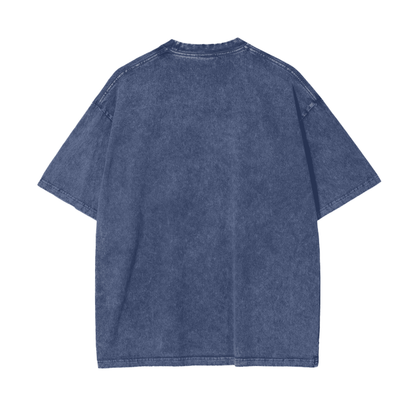 BillyGoat's Social Battery Aonaran Graphic Acid Wash Oversize T-Shirt