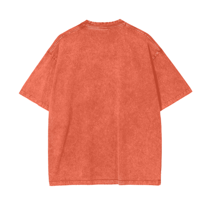 BillyGoat's Social Battery Aonaran Graphic Acid Wash Oversize T-Shirt