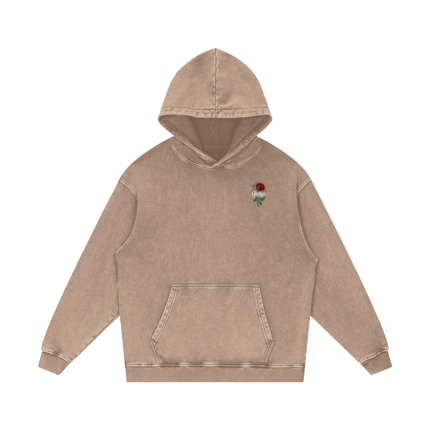 GhostGirlXoxx Acid Wash Oversize Hoodie