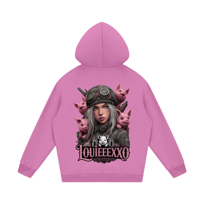 Louieeexxo Streetwear Unisex Fleece Hoodie