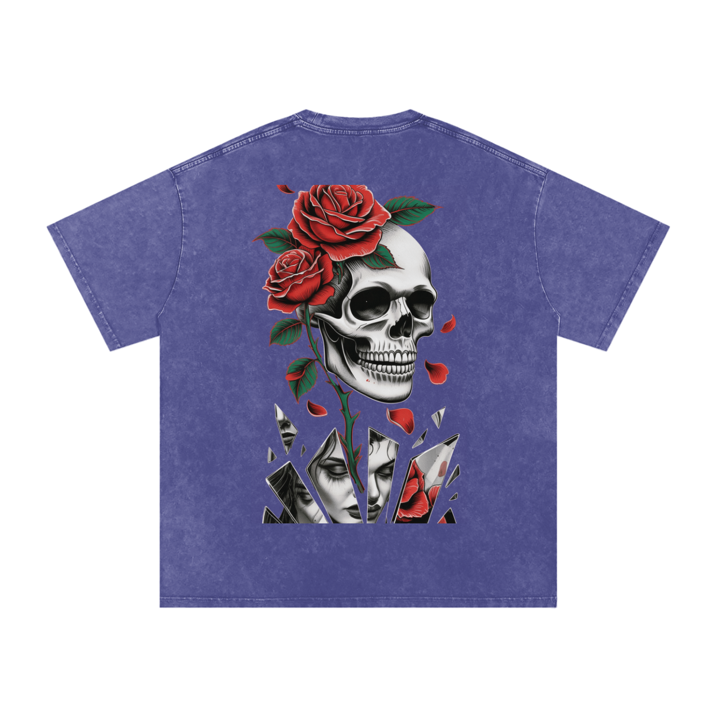 GhostGirlXoxx Acid Wash Oversize T-Shirt