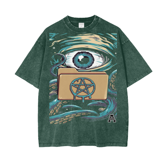Aonaran Graphic Acid Wash Oversize T-Shirt