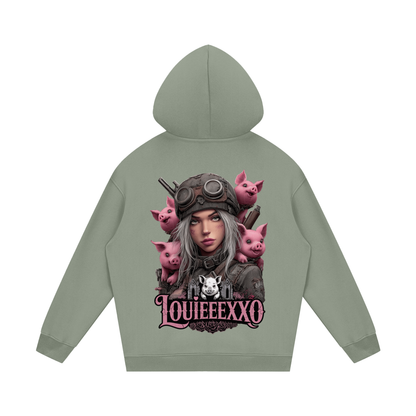 Louieeexxo Streetwear Unisex Fleece Hoodie