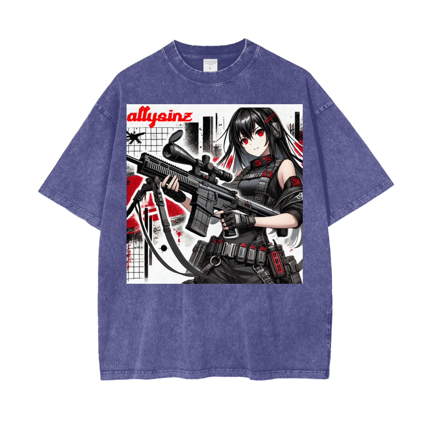Allysinz Oversize Snow Washed T-Shirt