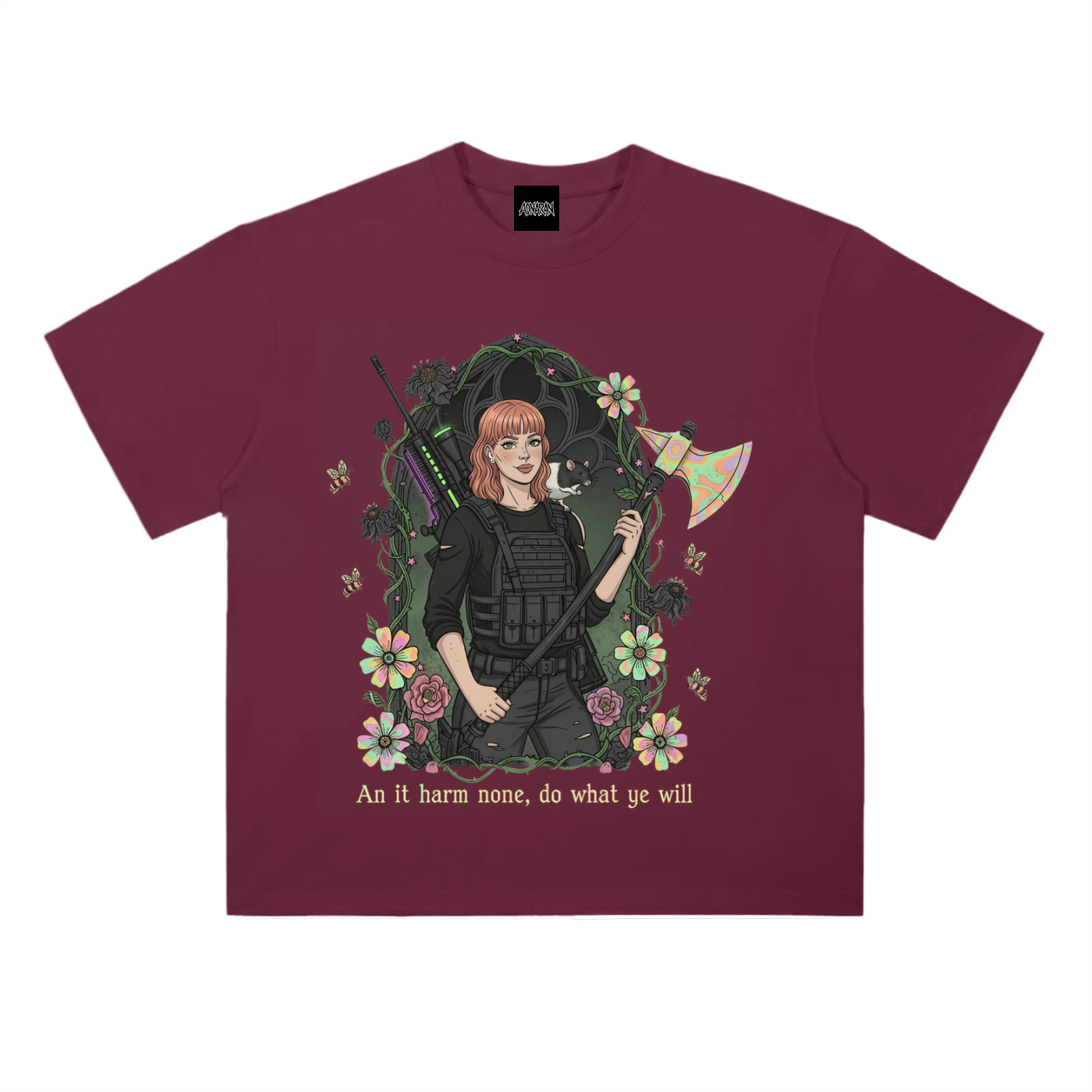 HeyBrontee Heavyweight Drop Shoulder Cotton T-Shirt