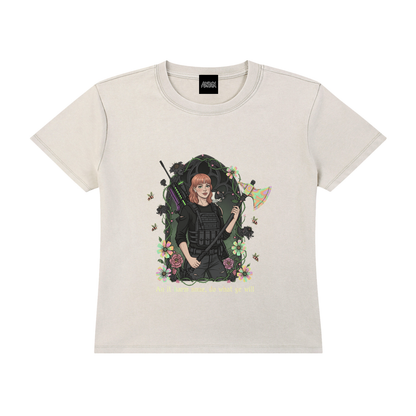 HeyBrontee Vintage Wash Drop Shoulder T-shirt