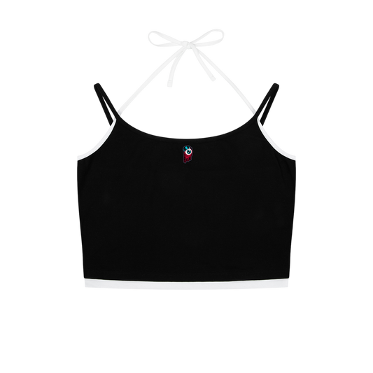 REPACKED Contrast Binding Halter Tank Top