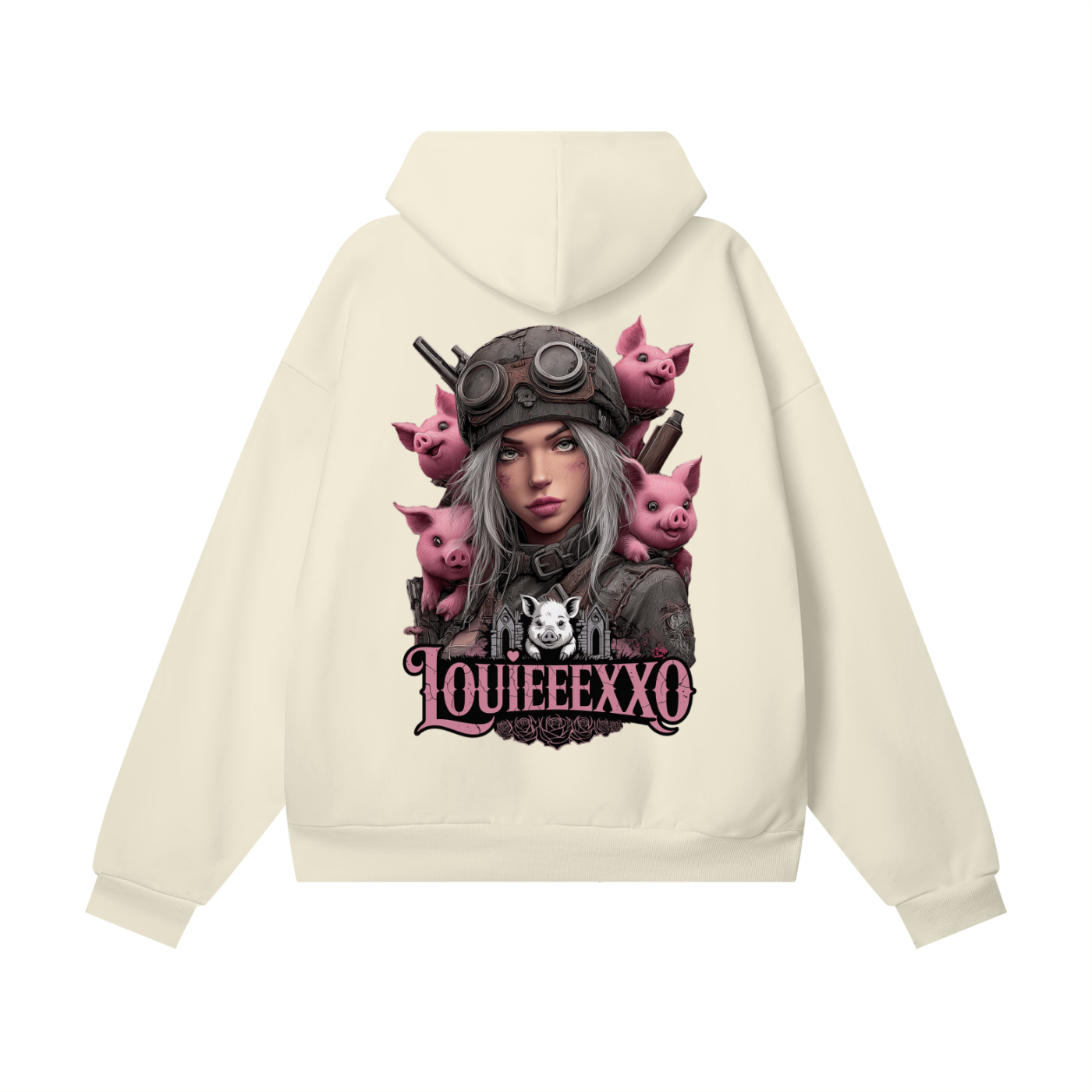 Louieeexxo Heavyweight Hidden Pocket Fleece Hoodie