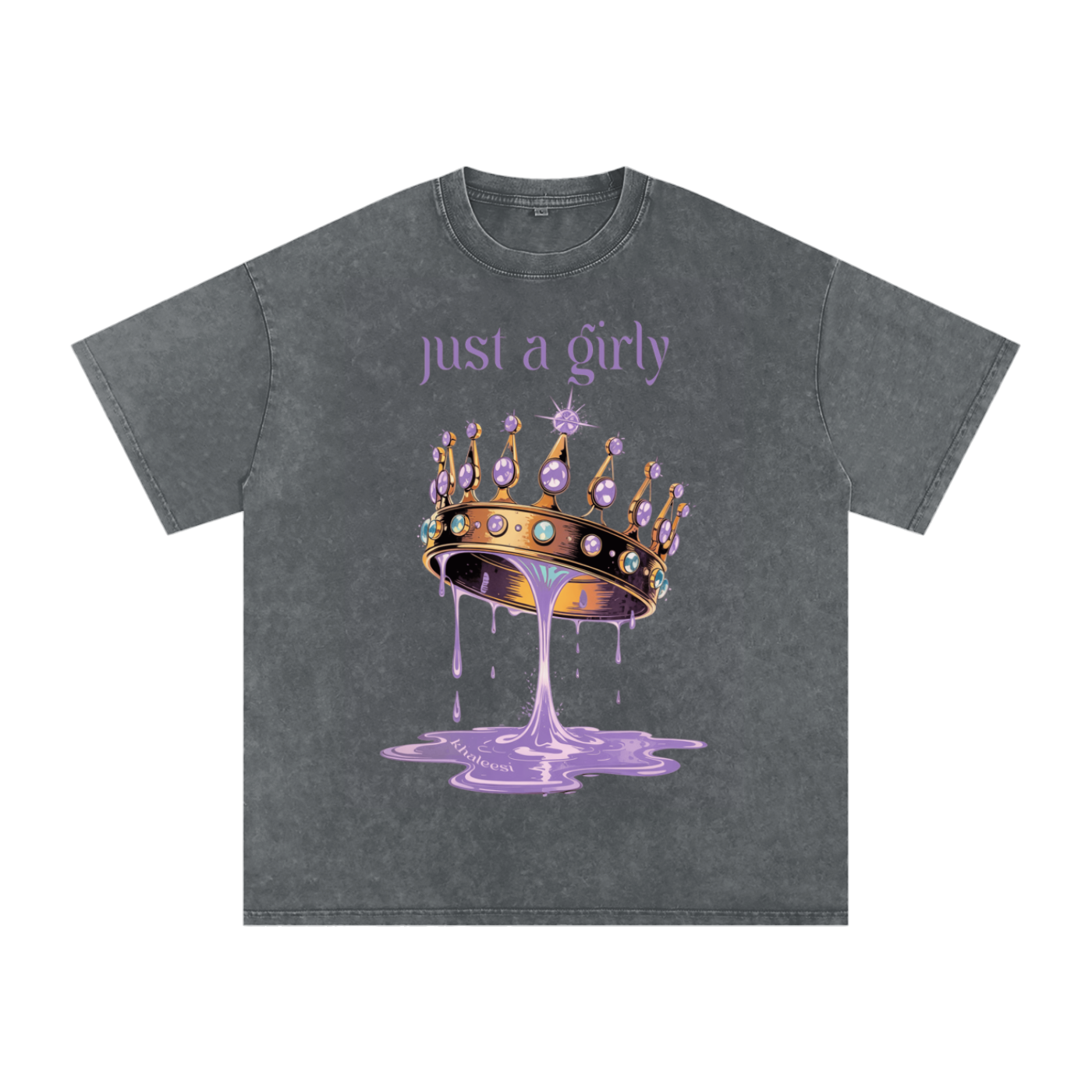 Khaleesi Acid Wash Oversize T-Shirt