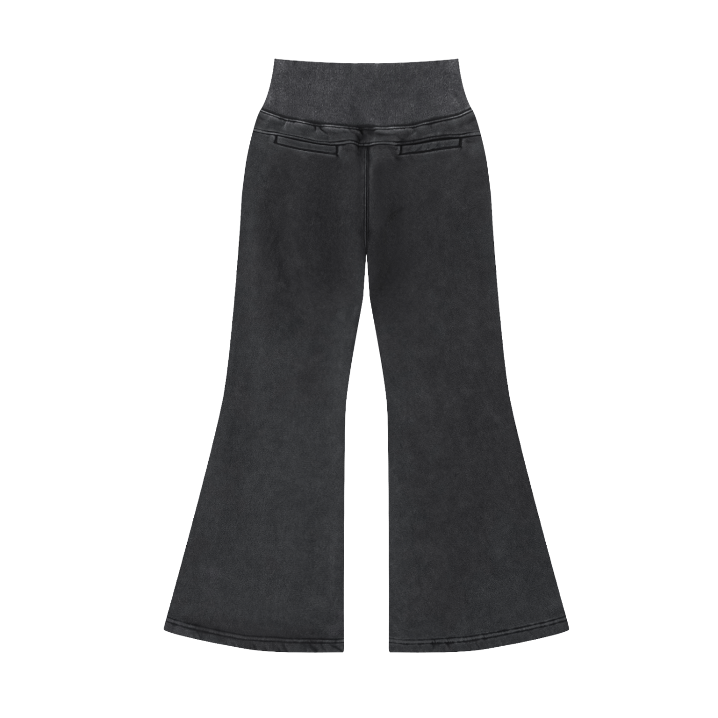 Heart Mason Vintage Washed Flared Fleece Pants