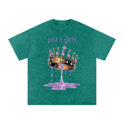 Khaleesi Acid Wash Oversize T-Shirt