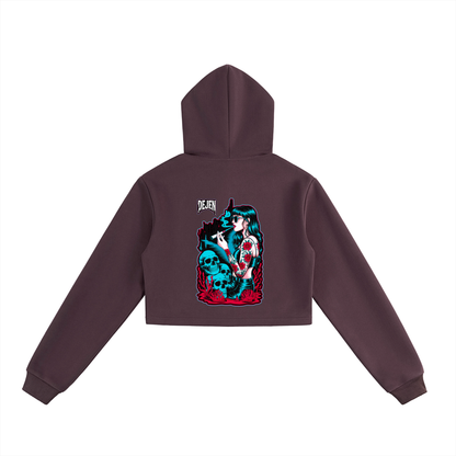 REPACKED Essential Cropped Zip-Up Hoodie