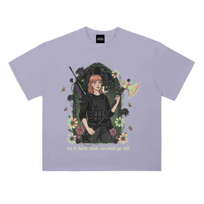 HeyBrontee Heavyweight Drop Shoulder Cotton T-Shirt
