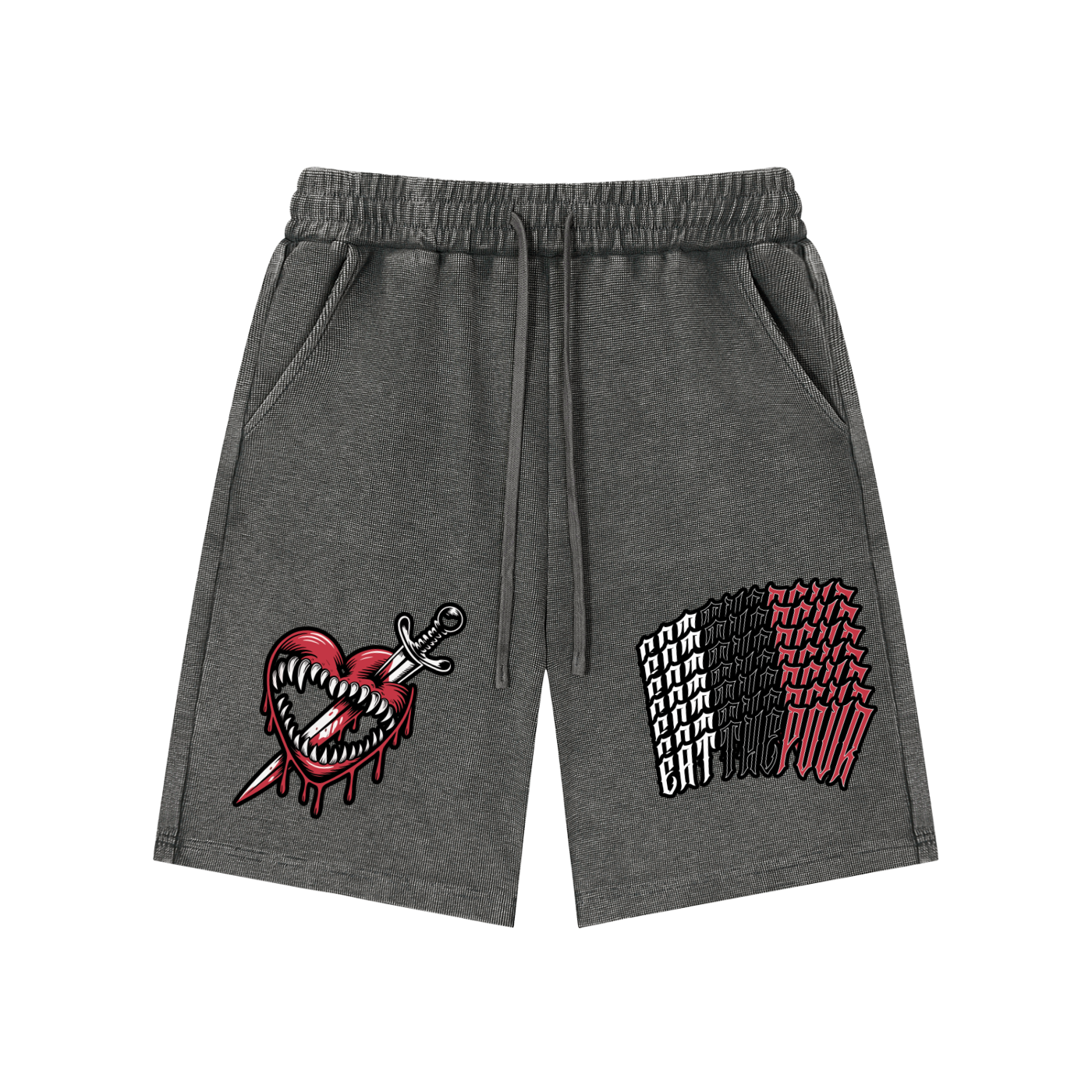 ETP Mineral Wash Waffle Knit Shorts