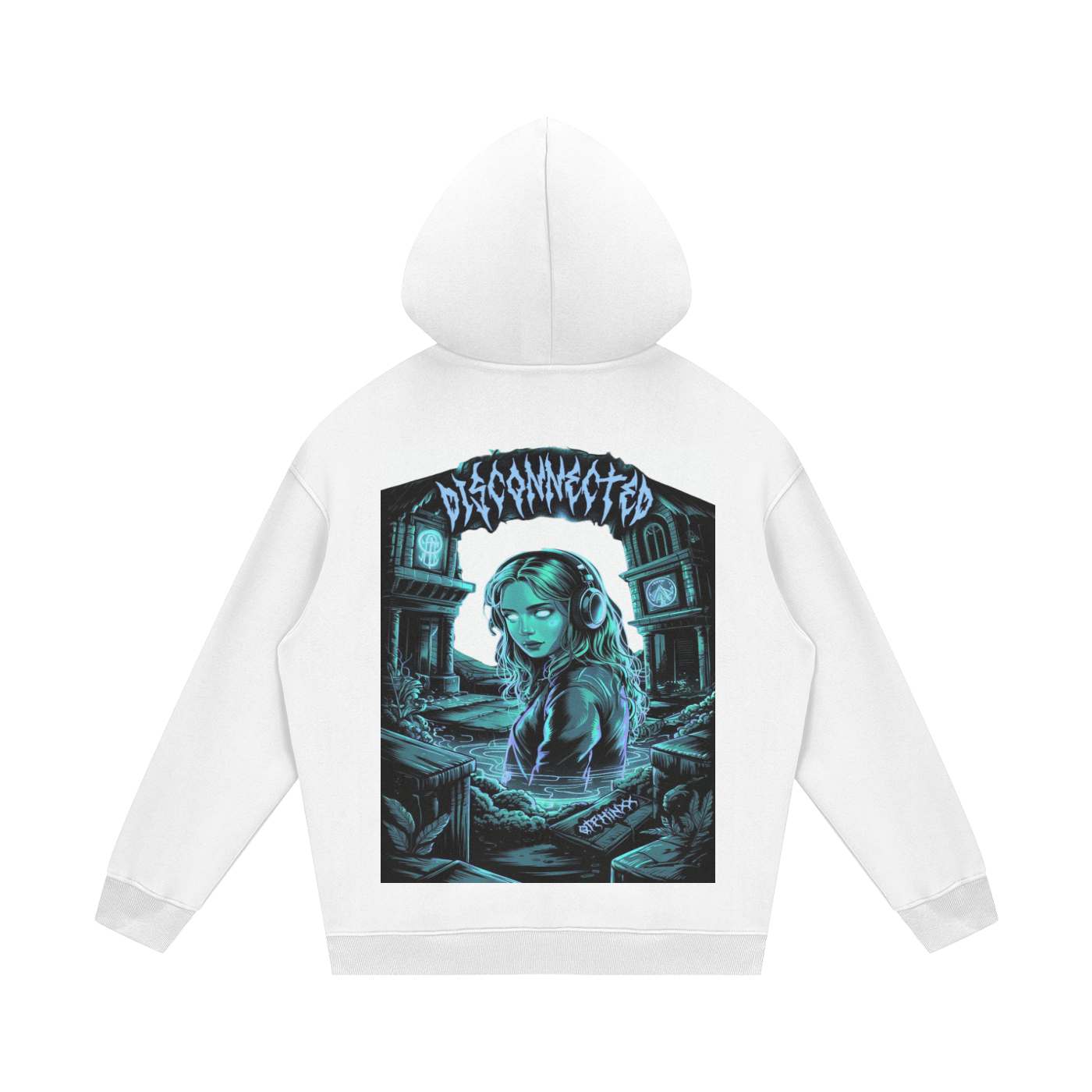 Disconnected Streetwear Unisex Fleece Hoodie