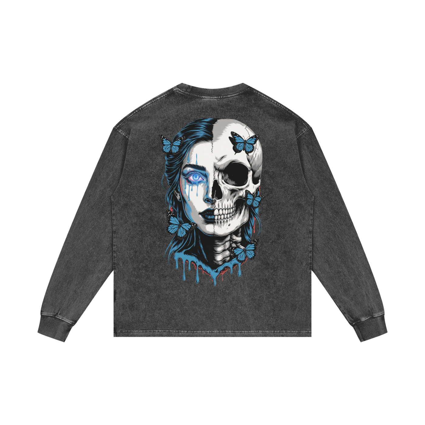 BreeLuxe Season 2 Acid Wash Oversize Long Sleeve T-Shirt