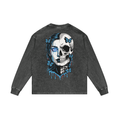 BreeLuxe Season 2 Acid Wash Oversize Long Sleeve T-Shirt