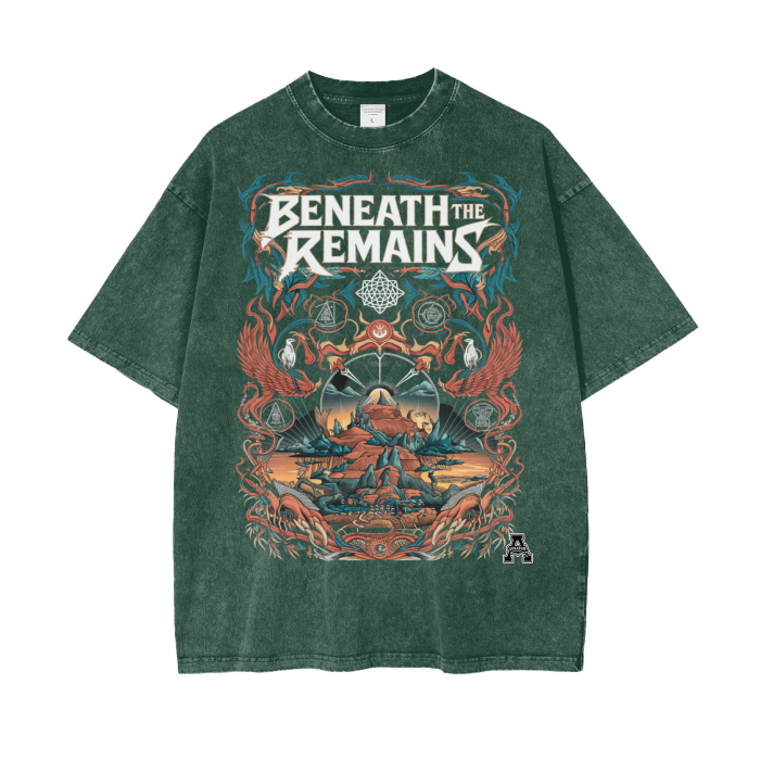 Aonaran Graphic Acid Wash Oversize T-Shirt