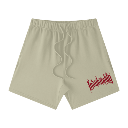 Mellaae Unisex Earth Tone Loose Fit Cotton Shorts