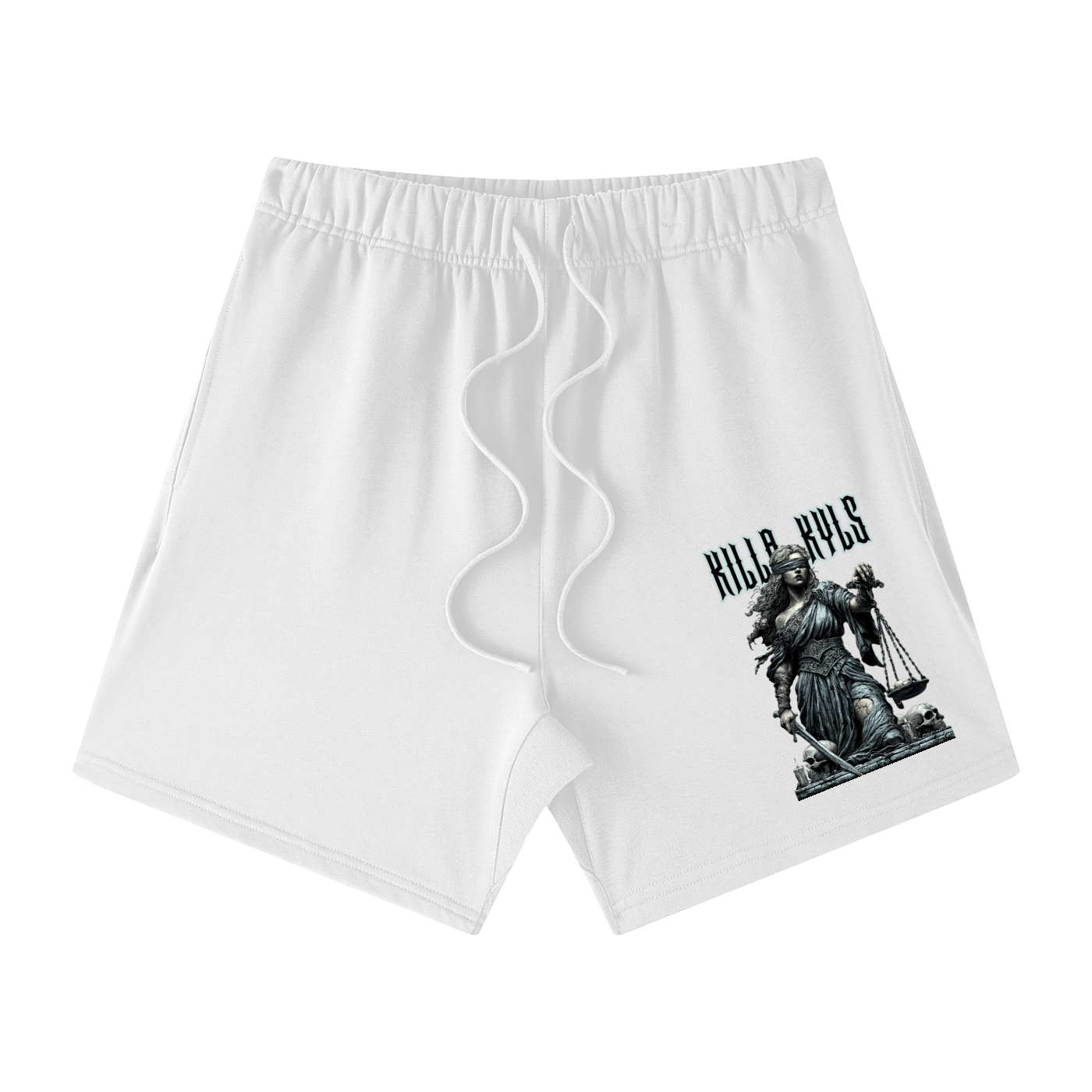 killakyls Unisex Earth Tone Loose Fit Cotton Shorts