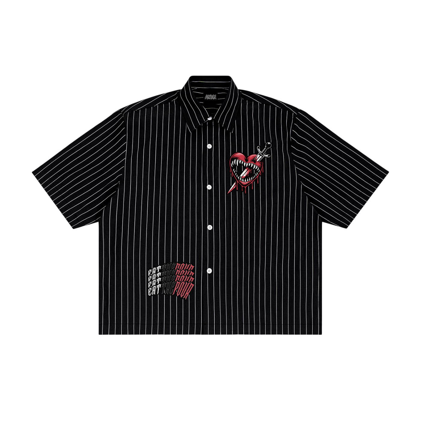 ETP Unisex Striped Boxy Button-Up Shirt