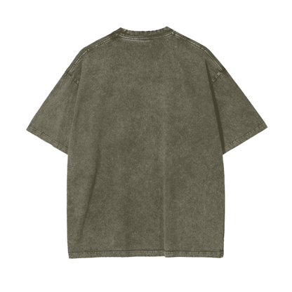 BillyGoat's Social Battery Aonaran Graphic Acid Wash Oversize T-Shirt