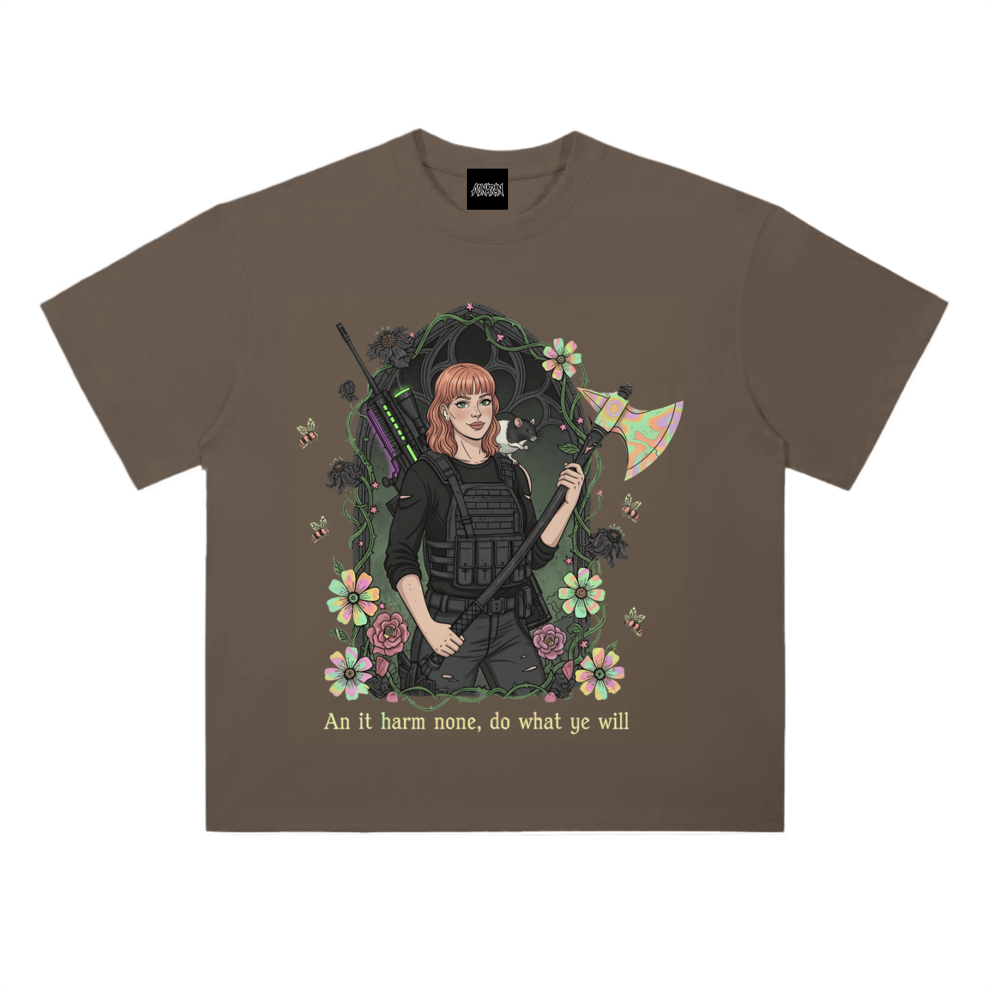 HeyBrontee Heavyweight Drop Shoulder Cotton T-Shirt