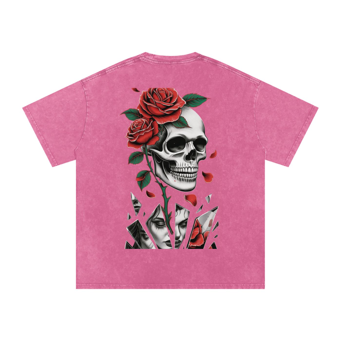 GhostGirlXoxx Acid Wash Oversize T-Shirt