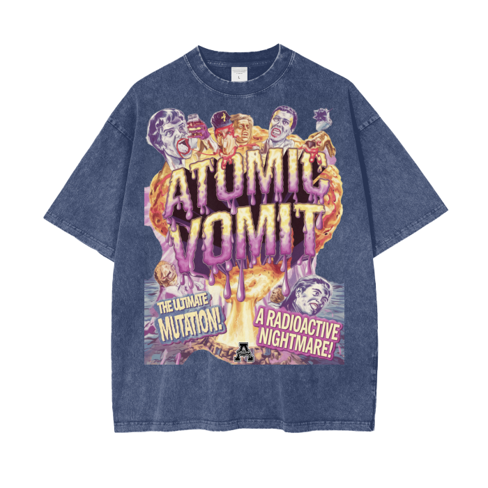 Aonaran Graphic Acid Wash Oversize T-Shirt