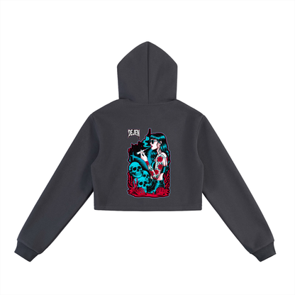 REPACKED Essential Cropped Zip-Up Hoodie