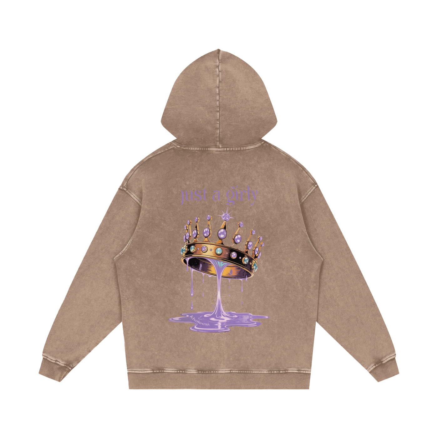 Khaleesi Acid Wash Oversize Hoodie