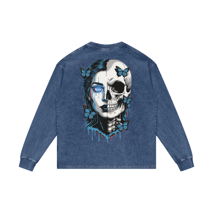 BreeLuxe Season 2 Acid Wash Oversize Long Sleeve T-Shirt