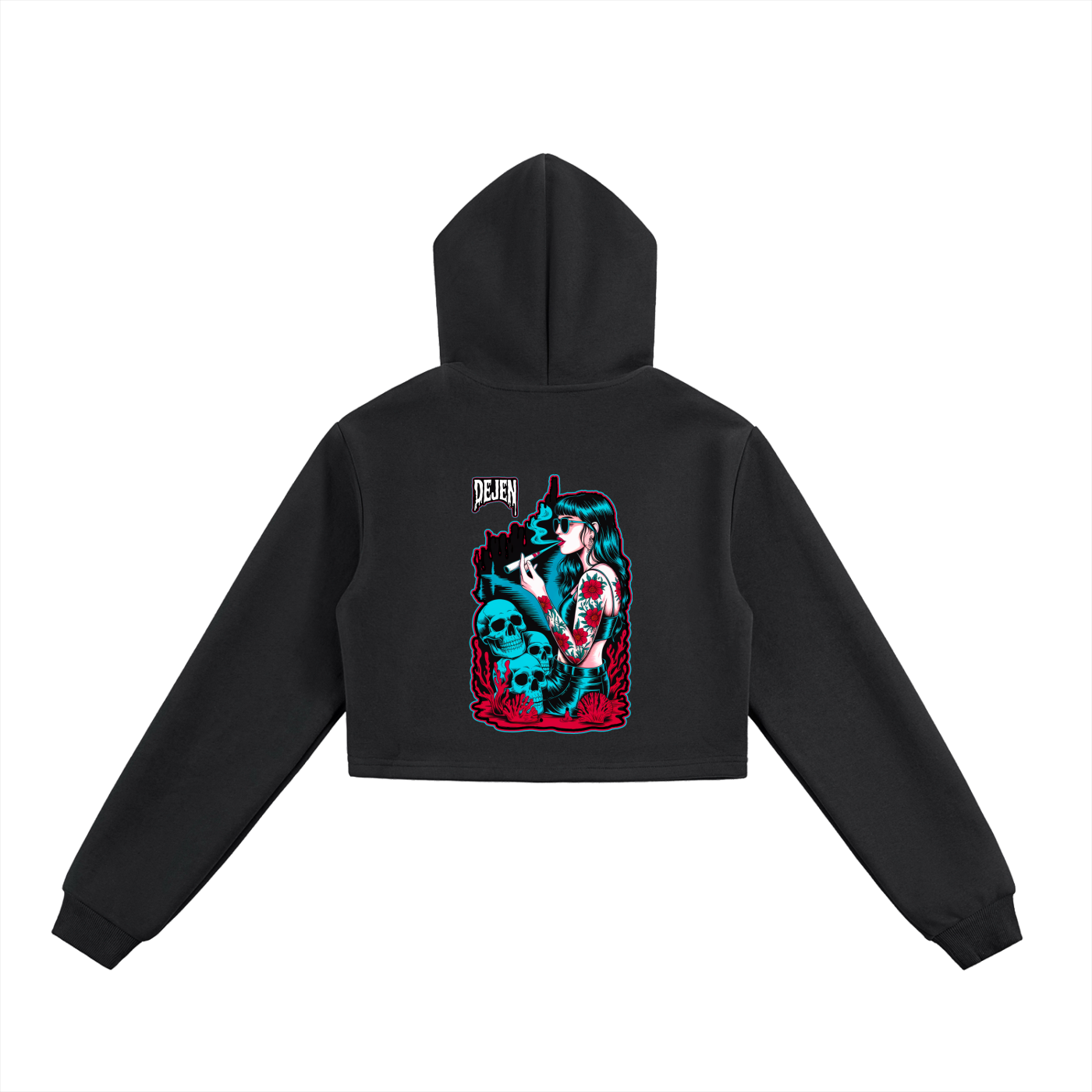 REPACKED Essential Cropped Zip-Up Hoodie