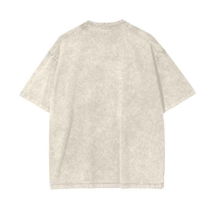 BillyGoat's Social Battery Aonaran Graphic Acid Wash Oversize T-Shirt