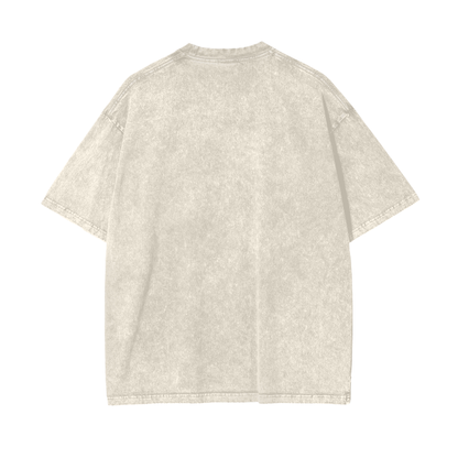 BillyGoat's Social Battery Aonaran Graphic Acid Wash Oversize T-Shirt