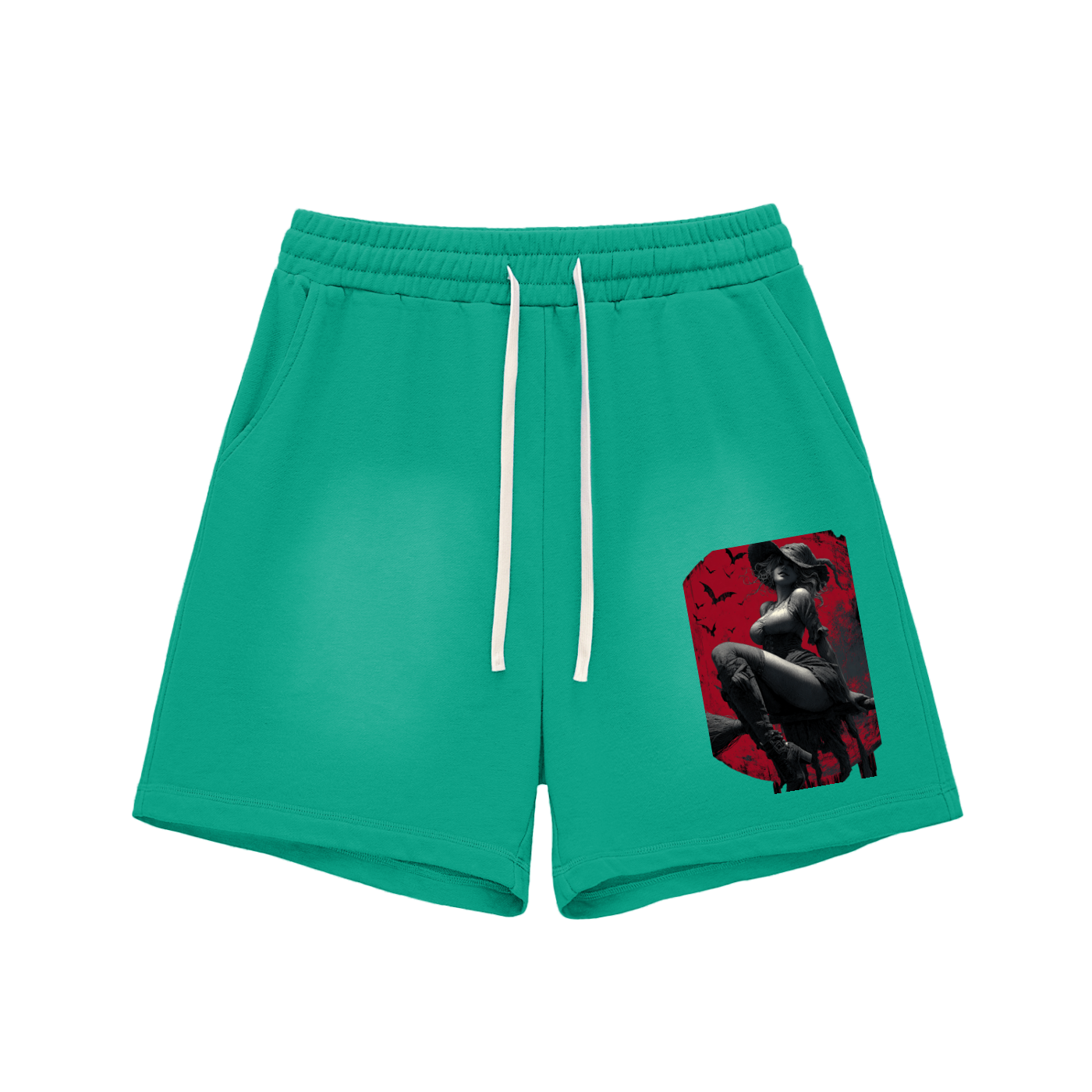 Dimple Season 2 Sun Fade Raw Edge Cotton Shorts